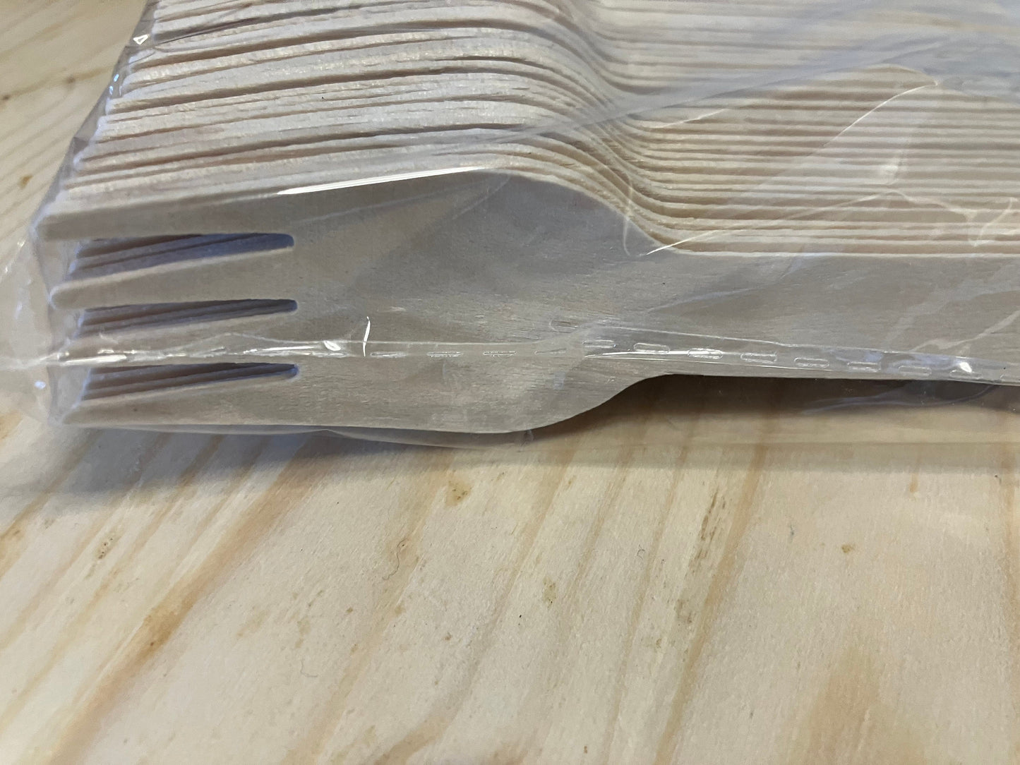 100pcs Wooden Forks Disposable Cutlery Bulk Set Eco Party Catering Supplies Free Shipping from Canada