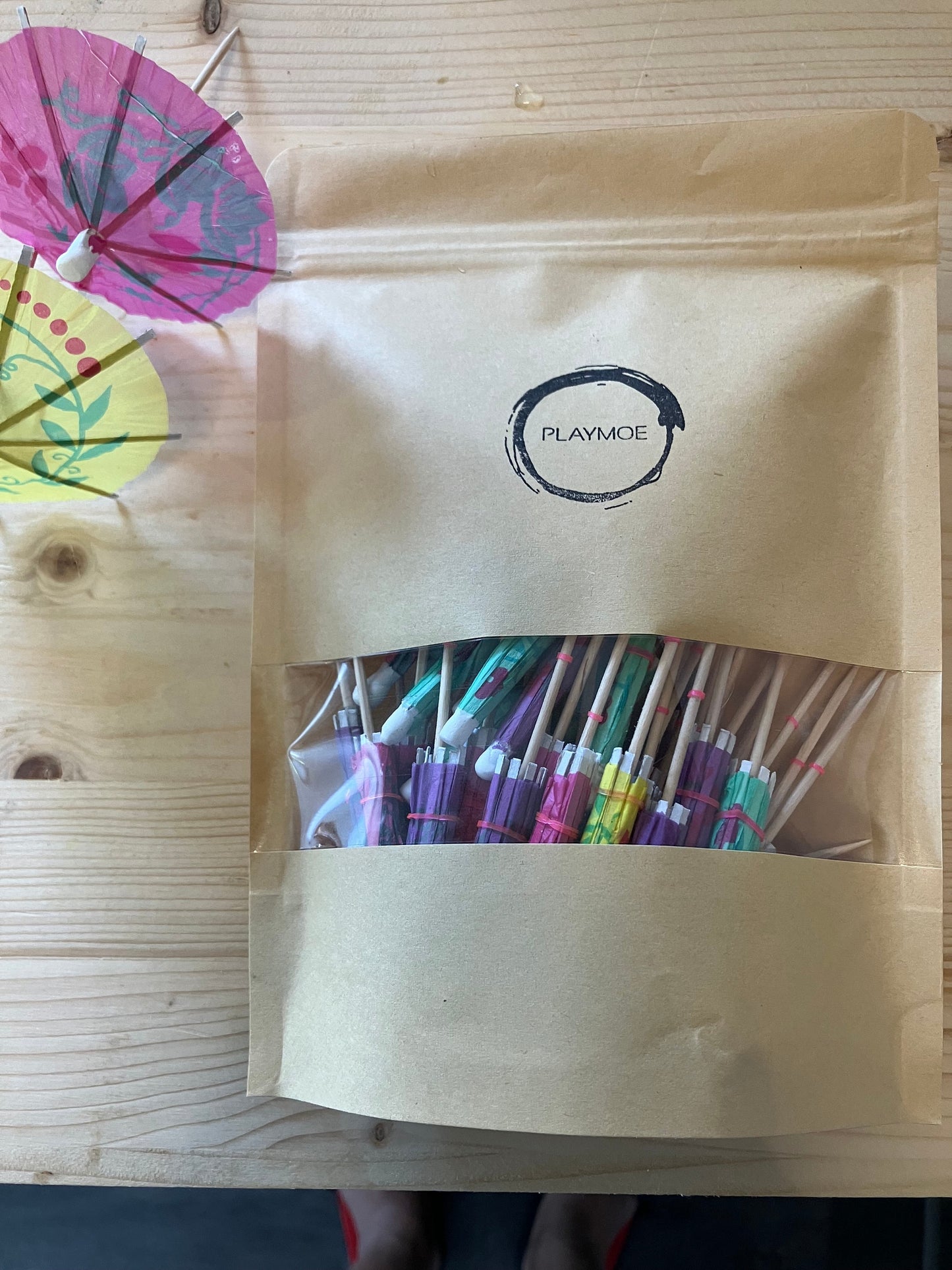 50PC Colorful Paper Cocktail Beach Party Parasols - Assorted Colors for Tropical Drink Presentation - Free Shipping from Canada