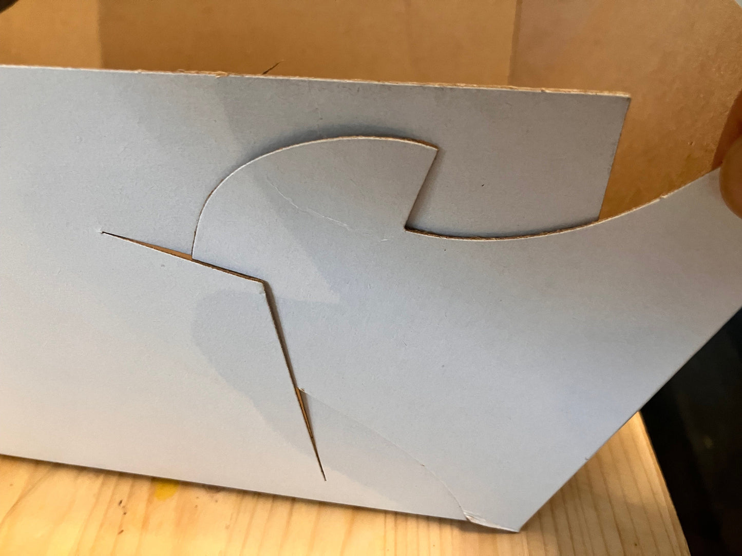10-inch Window Cake Box 10x10x5 inch PVC Window For Gifting Cakes, Bake Goods Pastries Pack of 3 shipped from Canada