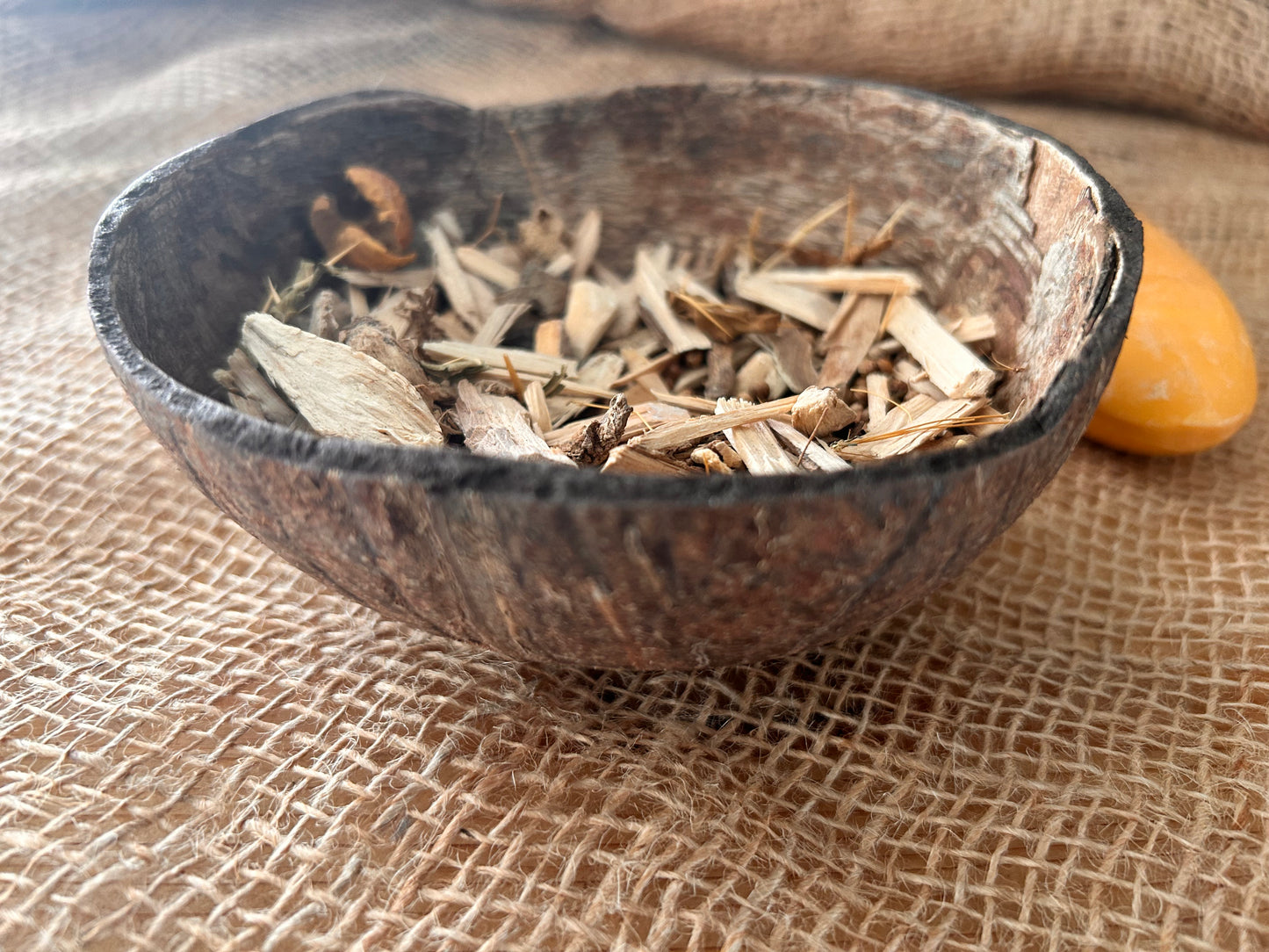 Handmade Sandalwood Soap in Coconut Shell | Eco Spa Gift