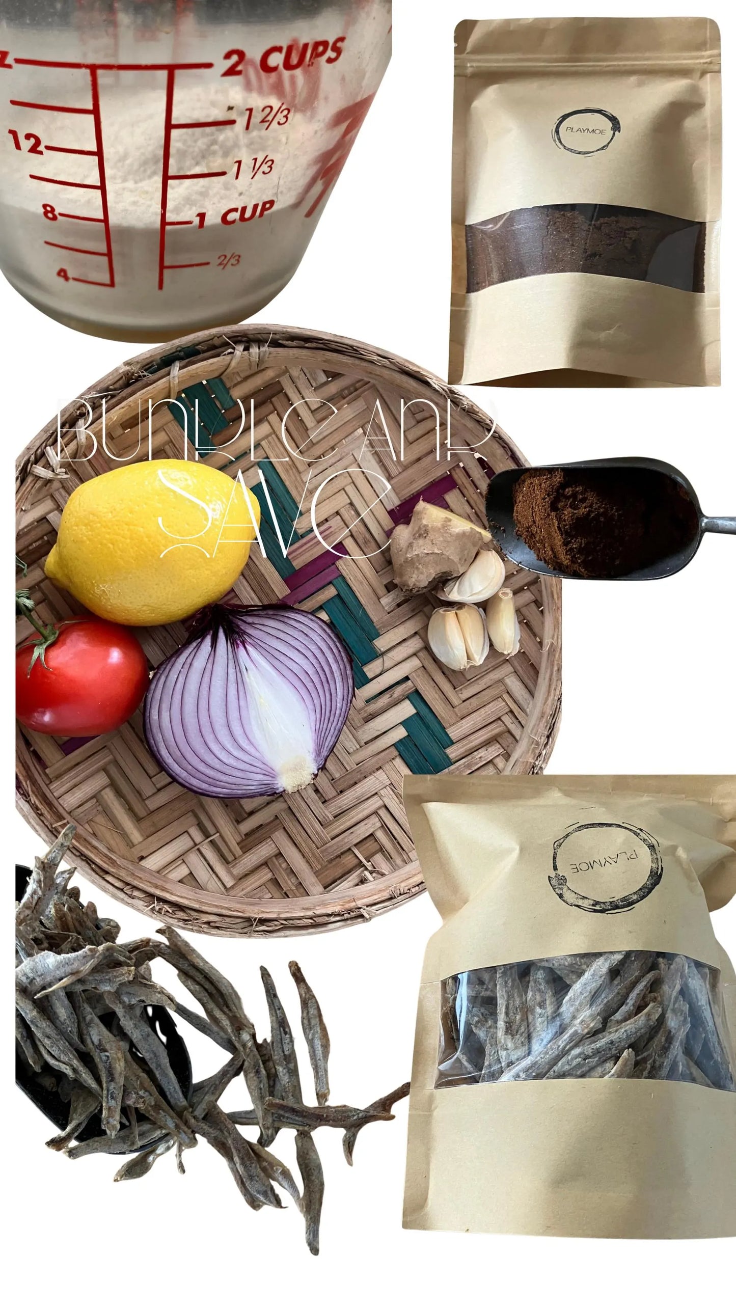 Sri Lankan Curry Kit: Roasted Curry Powder, Dried Sprats, Coconut Milk International Free Shipping